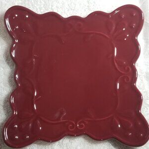 Rare Home&Garden Party Cranberry Snack Plate 4of4